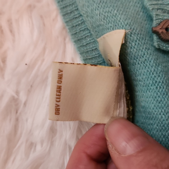 Peck & Peck 2 ply cashmere blue sweater size small - Picture 6 of 11